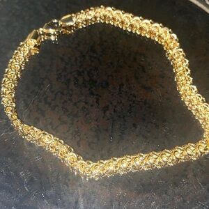 Elegant 18k Gold Filled Mesh Necklace
